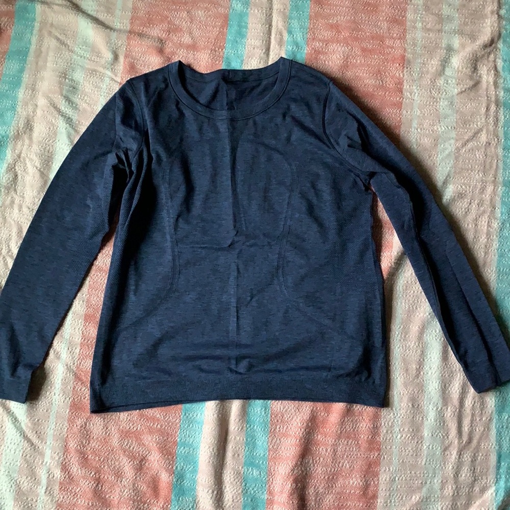 Relaxed swiftly long sleeve, Gastby blue, size 10